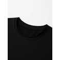 thumbnail image 3 of Girls' Casual Short Sleeve T-Shirt with Leopard Print Star Design - Black Round Neck Pullover Top for Teens & Youth Cute T Shirts Youth Fashion Starry Night Theme TEE TOP, 3 of 6