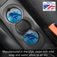 thumbnail image 2 of CounterArt "Dolphin Pair" 1 Pack Absorbent Stone Coaster for Vehicle Cup Holder  2.6" Diameter, 2 of 7
