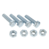 Bulldog Hardware 1/4 in. 20 x 1-1/2 in. Hex Head Bolt, Zinc Plated (4 Pack)