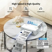 JADENS Thermal Label Printer 4x6 Shipping Label Printer for Shipping Packages Small Business White