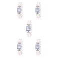 thumbnail image 2 of Qarigey Reloj de de acero inoxidable para mujer, esfera Rectangular de repuesto, reloj de decorativo informal para mujer, Type2 NO2, 2 of 6