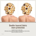 thumbnail image 2 of Disketp Coffee Bun Hot Dog Adjustable Sleeping Hair Cap, Hairband Sleeping Cap Turban, Unisex, Available for Curly and Straight Hair, 2 of 6