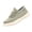 Green_008, variant on Womens Striped Fly Knit Slip On Sneakers, Elastic No-Tie Lace Lightweight Platform Casual Walking Shoes with Fashion Letter Detail Green 5.5(EU-36)