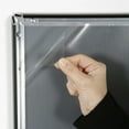 thumbnail image 4 of M&T Displays Snap Poster Frame 16x20 Inch Black 0.79" Aluminum Profile Easy Front Loading Wall Mounting Photo Picture Document Sign Holder Mitered Corner Anti Glare Cover (3 pack), 4 of 14