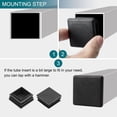thumbnail image 5 of Tapas de extremo de plástico Unique Bargains, 1.10''x1.10'' patas de muebles de mesa y silla 8 piezas, 5 of 5