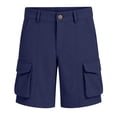 thumbnail image 4 of WOYY Kids School Cargo Shorts Boys Girls Casual High Waisted Uniform Shorts, Sizes 5-15, 4 of 7
