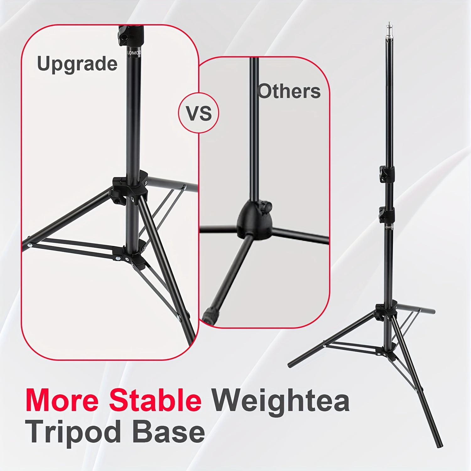 Adjustable Tripod Mic Stand with Boom Arm, Dual Mic Clips & Phone Holder for Live Performances, Stage, Studio, Christmas Gifts