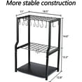 thumbnail image 2 of Heavy Duty Yard Tool Tower Rack, Free Standing Garage Storage for Rakes, Brooms, Shovels, Extra Hooks, 2 of 5