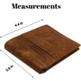 thumbnail image 4 of Cavelio Genuine Leather Slim Bifold Men Wallets RFID Blocking USA Series 60HU TAN, 4 of 9
