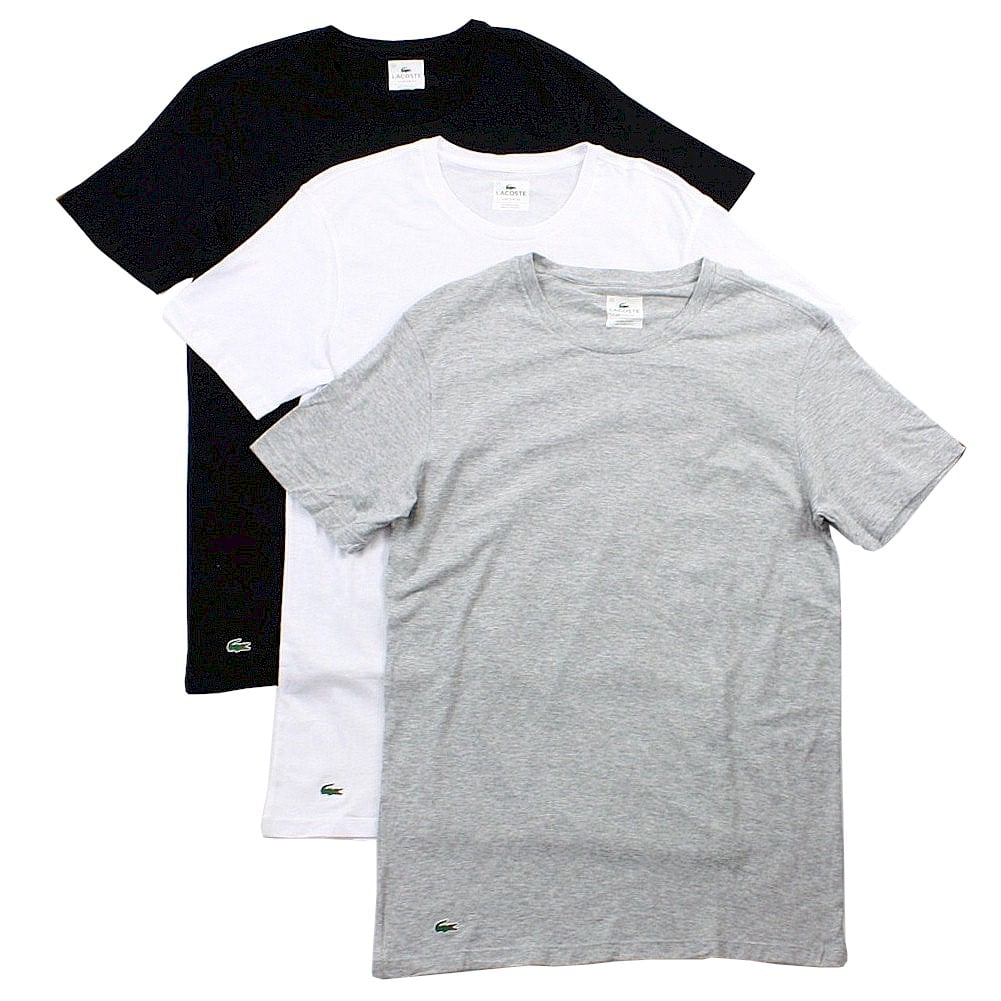 Essentials 3-Pc Black/Grey/White Crewneck Short Sleeve T-Shirt - Walmart.com
