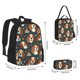 thumbnail image 2 of Easygdp Cute Puppy Mochila para Niños y Niñas con Set de Caja de Almuerzo y Estuche para Lápices 3 en 1, Mochila Escolar Estampada para Adolescentes, 2 of 7