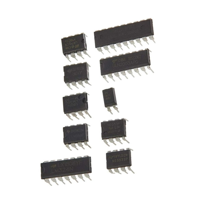 85 Pcs Puces IC LM358 ULN2003 Pcs817 Ne5532 Ne555 LM324 Circuit Intégré 10 Types pour Assemblage de Circuit