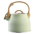 thumbnail image 4 of Hervidor de agua con silbato, 3 L, fácil de transportar, ligero, apto para estufa, de acero inoxidable, ideal para exteriores, dormitorios, camping y, 4 of 10