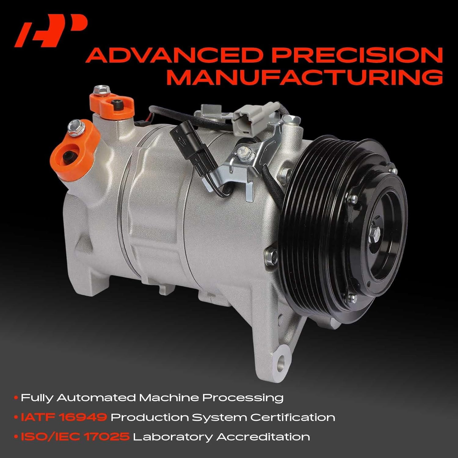 A-Premium AC Compressor with Clutch Compatible with Nissan Maxima 2016-2020 Murano 2015-2020 V6 3.5L