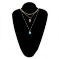thumbnail image 2 of Collar de Cadena Qarigey Elegante Colgantes Día de San Valentín Oro, 2 of 6