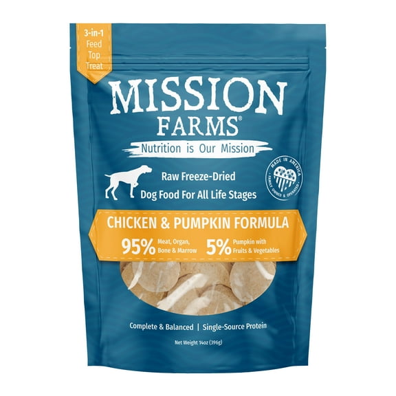 Chicken & Pumpkin Freeze-Dried Dog Food