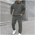thumbnail image 2 of Miluxas Sweat Suits for Men Set 2 Piece Hoodie Jogger Long Sleeve Sweatsuits Hoodie and Pants, 2 of 7