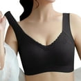 thumbnail image 2 of VISALY Push Up Bra Seamless Bras Ladies Seamless Beauty Back Underwear No Steel Ring Sports Bra Push Up Comfortable Underwear Wireless Bras For Women Comfortable Bras Bras For Women Black M, 2 of 5