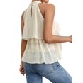 thumbnail image 5 of Women'S Layered Ruffle Hem Sleeveless Halter Chiffon Blouse Flowy Tank Tops Color XXL, 5 of 9