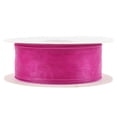 thumbnail image 2 of LaRibbons 1 1/2" Wired Sheer Ribbon | Fuchsia | 50 Yard Roll, 2 of 5