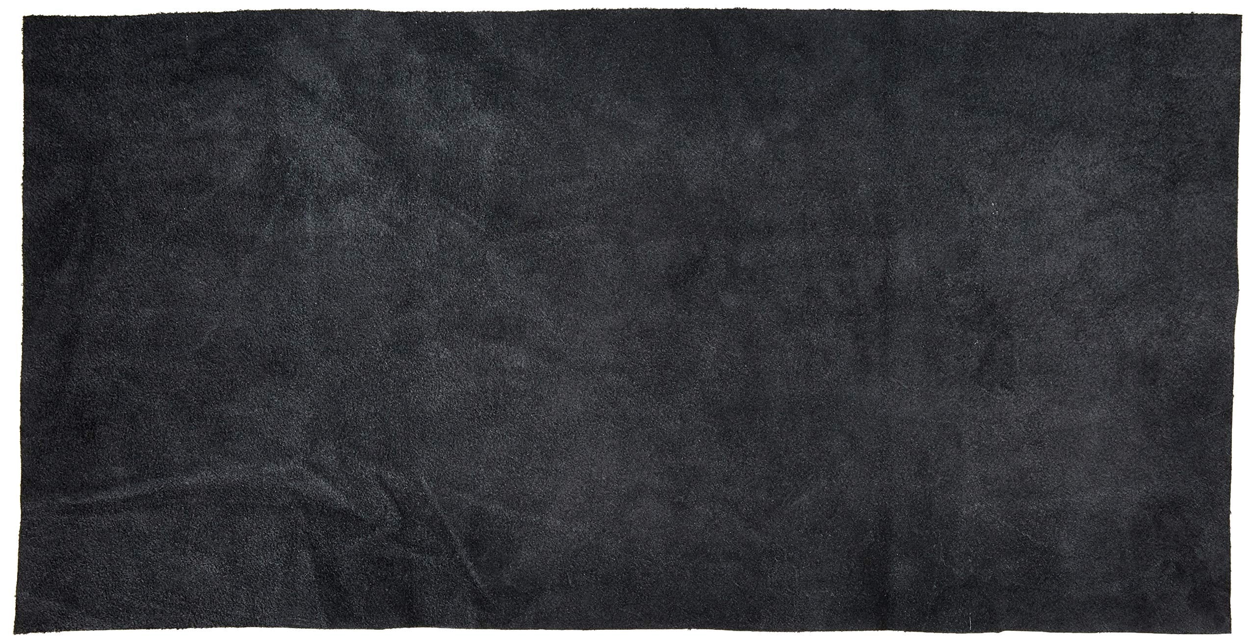 LEATHER HIDES - COW SKINS VARIOUS COLORS &amp; SIZES (BLACK, 10 Square Foot)