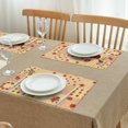 thumbnail image 3 of Pioneer Flower Floral Print Pattern Summer Placemats Table Placemats Set Of 4-Linen Kitchen Washable Placemats Table Mats 12x18 Inch Non-Slip Heat Resistant, 3 of 5