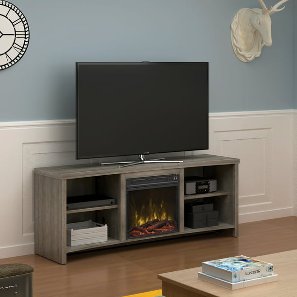 Seasons Glen Valley Pine TV Stand for TVs up to 65" with ...