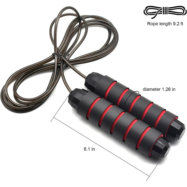 2 Pack Adjustable Jump Rope for Adults and Teens, Workout
