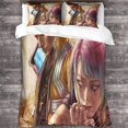 thumbnail image 3 of Bed Set Cyberpunk Edgerunner Science Fiction Film with Duvet Cover And Pillowcase,with Invisible Zip, 3 Piece Set with Zip And 2 Pillowcases,, 3 of 5
