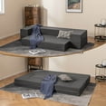 Costway Convertible Couch & Mattress 8Inch Folding Sofa Bed with
