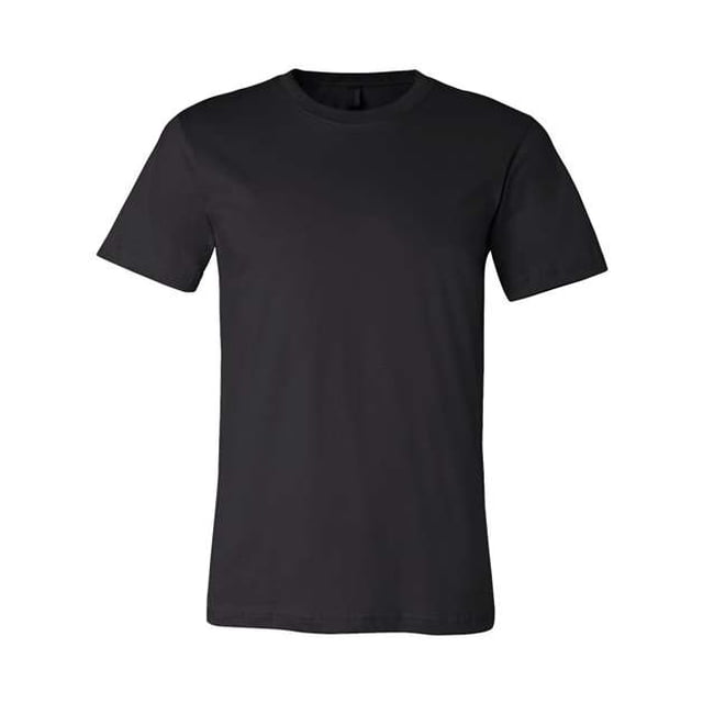 Camiseta de lona de manga corta Lienzo Greenwich para hombre Negra Grande 3001