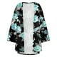 thumbnail image 5 of Cárdigan para mujer, estampado floral, manga abullonada, tipo kimono, holgado, de gasa, informal, para cubrirse, 5 of 5