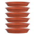thumbnail image 1 of Planter Saucers Red Imitation Clay 6Pack For Flower Pots Indoor Plant Setup, 1 of 8