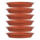 thumbnail image 1 of platillos redondos para macetas, bandeja inferior para macetas de 8,65 pulgadas, bandejas de goteo de plástico para plantas, macetas, color terracota, 1 of 8