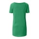 thumbnail image 5 of Puntoco 2024 mujeres verano moda tops mujer verano sólido cuello en V suelta manga corta tops camiseta blusa, 5 of 5