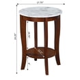 thumbnail image 5 of Convenience Concepts American Heritage Table d'Appoint Ronde, Fini Bois Espresso, 5 of 5