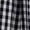 Black, variant on Black Gingham Midi Skirt Elastic Waist Wide Leg Pleated Casual