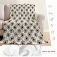 thumbnail image 5 of Black Beige Dandelion Blanket Soft Cozy Warm Twin Blanket for Bed, Plush Fuzzy Flannel Fleece Blankets for Sofa, Farmhouse Botanical Blossom Throw Blankets for Couch, Gifts for Men, 60"x80", 5 of 9