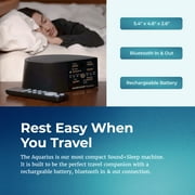 Adaptive Sound Technologies Sound + Sleep Aquarius, White Noise Machine, Black