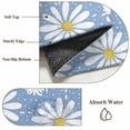 thumbnail image 6 of Round Rugs 6 Ft, Blue Daisy Non Slip Area Rugs for Kitchen Bedroom Entryway, Spring Floral Elegant Pastoral Botanical Washable Carpet Runner Rug Floor Mats for Bedroom Home Decor, 6 of 8