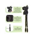 thumbnail image 3 of False Braids Women's Bow Claw Clip Ponytail Hand-Woven Long Braid, 3 of 5