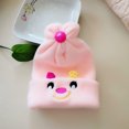 thumbnail image 1 of Gorro fetal para bebé de cachemira con bordado de conejo, gorro fetal para recién nacido, gorro cálido para bebé, otoño e invierno, 1 of 6
