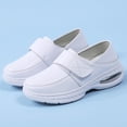 thumbnail image 4 of Zapatos Planos Versátiles Restaurante Loafer Enfermera Liviana Calzado Saludable Enfermería Cuero Transpirable, 4 of 9