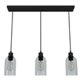 thumbnail image 2 of Hunter - Lochemeade 3-light Natural Black Iron, Large Cluster Light, Dimmable, Modern Style, Linear Shaped, for Bedrooms, Dining, Living Rooms - 19717, 2 of 9