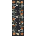 thumbnail image 3 of 2*6ft/4*6ft/5*7ft/6*9ft/8*10ft Floral Washable Area Rug, Non-Slip Non-Shedding Living Room Rug, Low Pile Stain-Resistant Throw Carpet, Foldable Printed Soft Carpet for Entryway, Office, 3 of 9