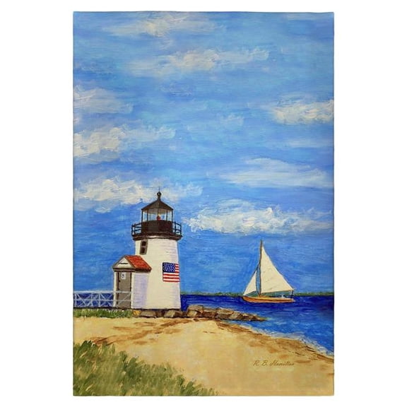 Betsy Drake GT1342 Brant Point Lighthouse, MA Guest Towel
