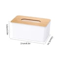 thumbnail image 3 of Moyic Cubierta multifuncional Servilleta Caja extraíble Tablero de Organizador simple y elegante Oficina Coche Dispensador de papel Almacenamiento y organización del hogar  L/rectángulo 21*13*9.8 cm, 3 of 6