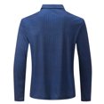 thumbnail image 3 of Blusa y camisa de manga larga con cuello vuelto para hombre, estilo informal de negocios, de moda, con media cremallera y manga larga con cuello vuelto para hombre., 3 of 5