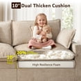 thumbnail image 5 of Vcatnet 107" Modular Sectional Sofa Couch Chenille Cloud Couch with 2 Ottomans L Shaped Oversized Living Room Furniture, Camel, 5 of 10