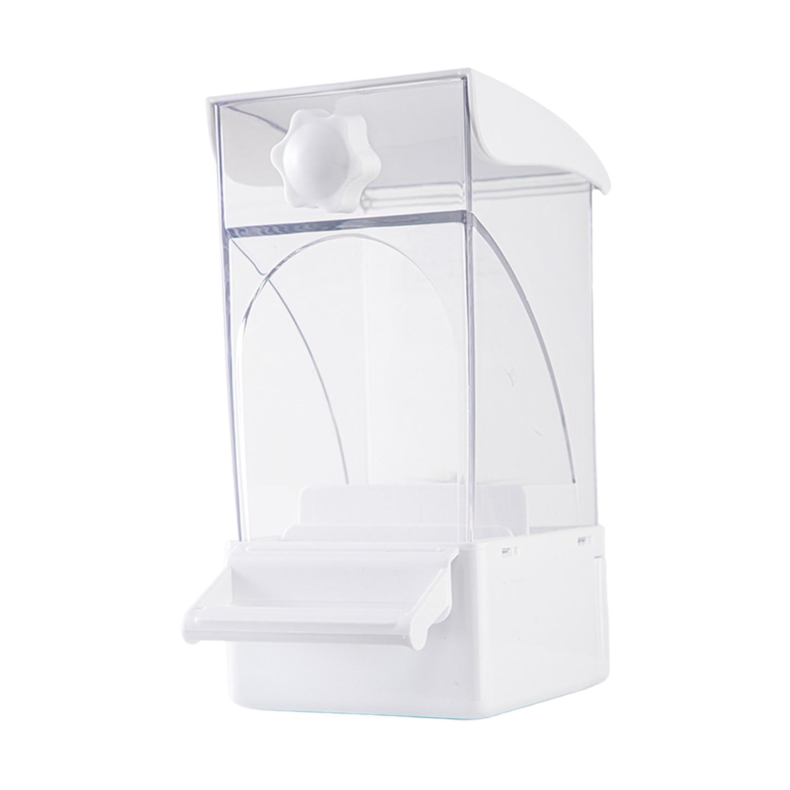 Bird Feeder Cage Accessory Food Bowl Large Capacity Clear Design for Parakeets Canaries Small Birds